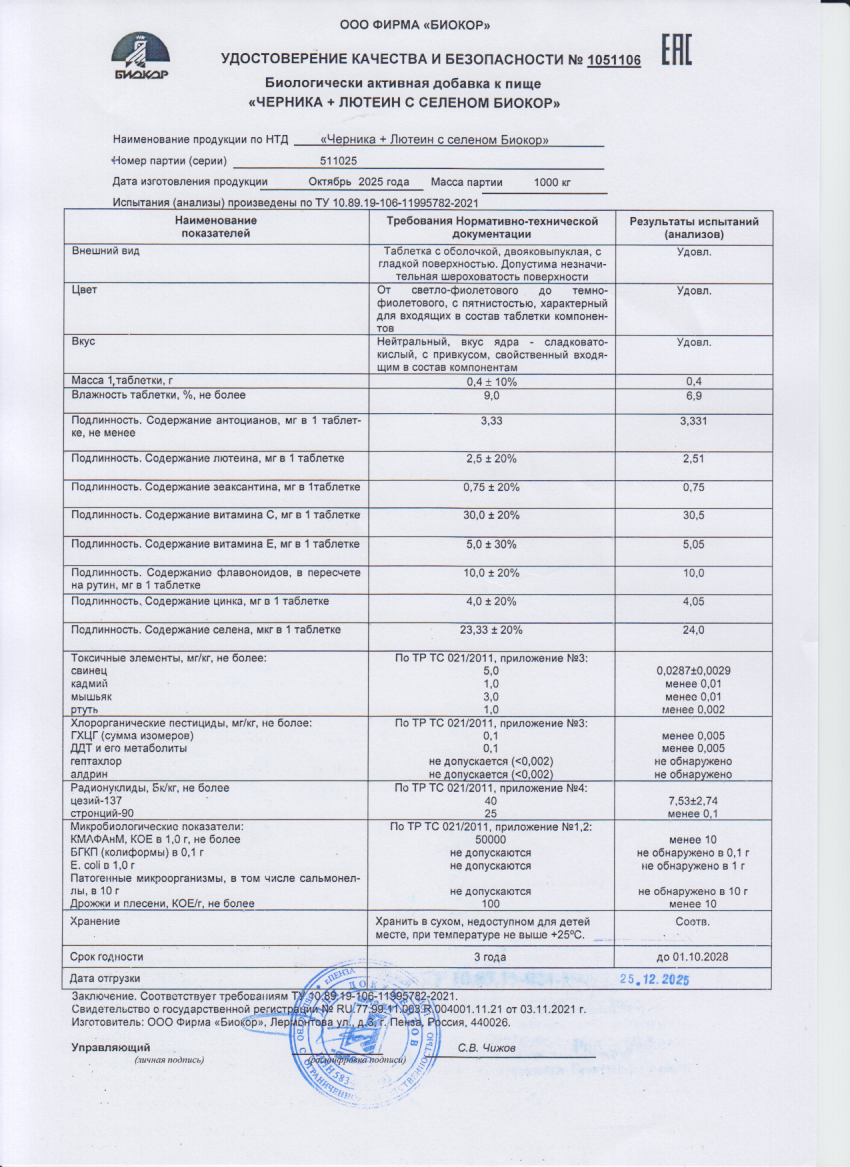 Паспорт №102025